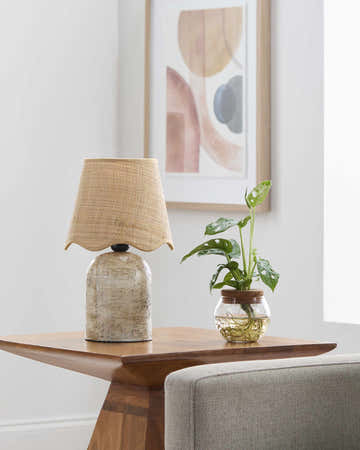 Badalucco Beige Table Lamp