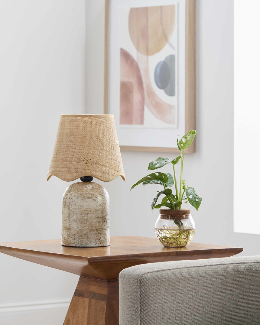 Badalucco Beige Table Lamp