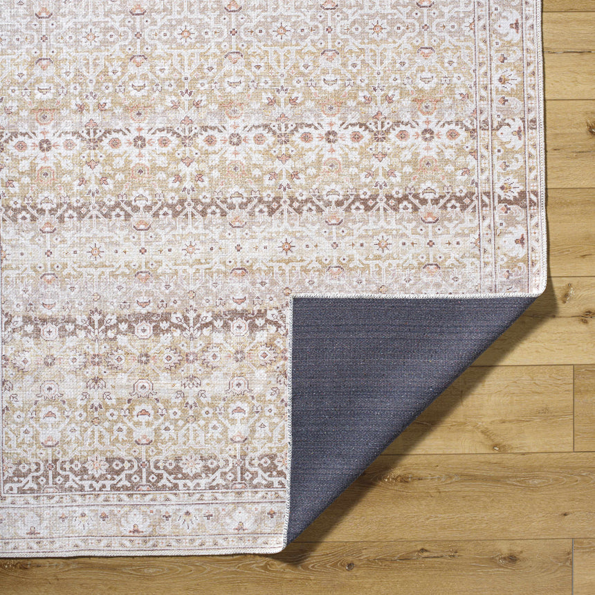 Bienna Vintage Flat Pile Washable Rug