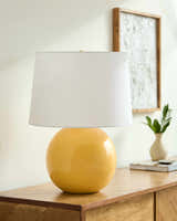 Bhadravati Yellow Table Lamp