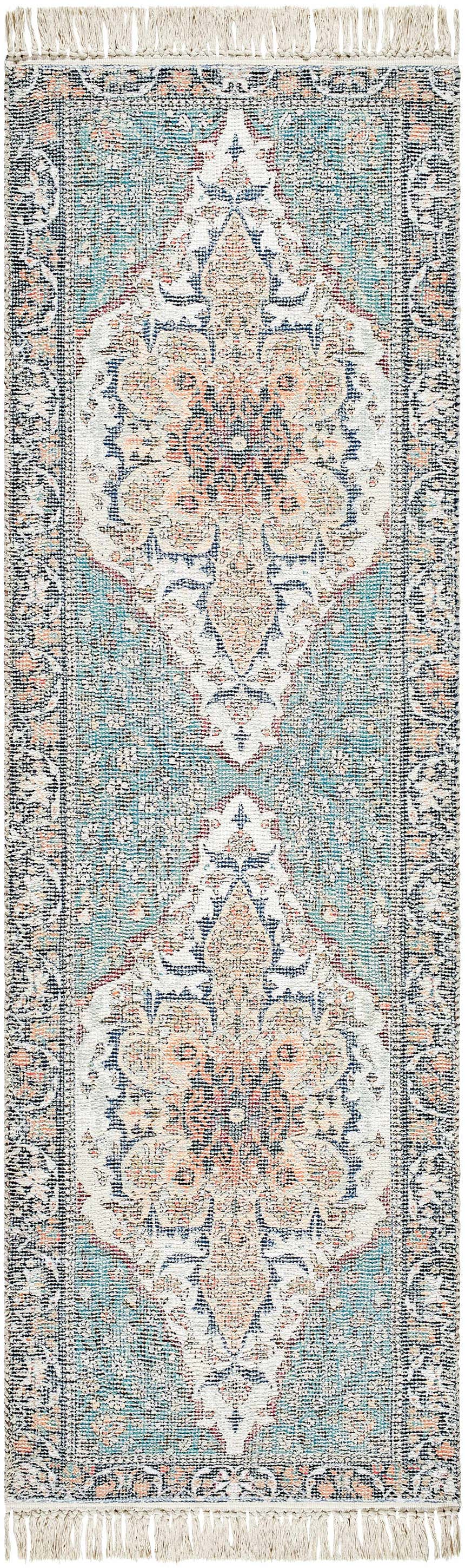 Made to Order Custom Size Bohdan Teal Area Rug