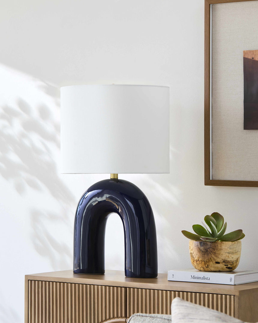 Benslimane Navy Table Lamp