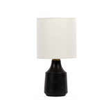 Canayan Black and Natural Resin Table Lamp