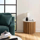 Canayan Black and Natural Resin Table Lamp