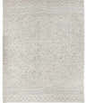 Close-up of the hand-woven Carolina Wool Area Rug. Black and white geometric pattern with textured wool. Design-Rectangle
