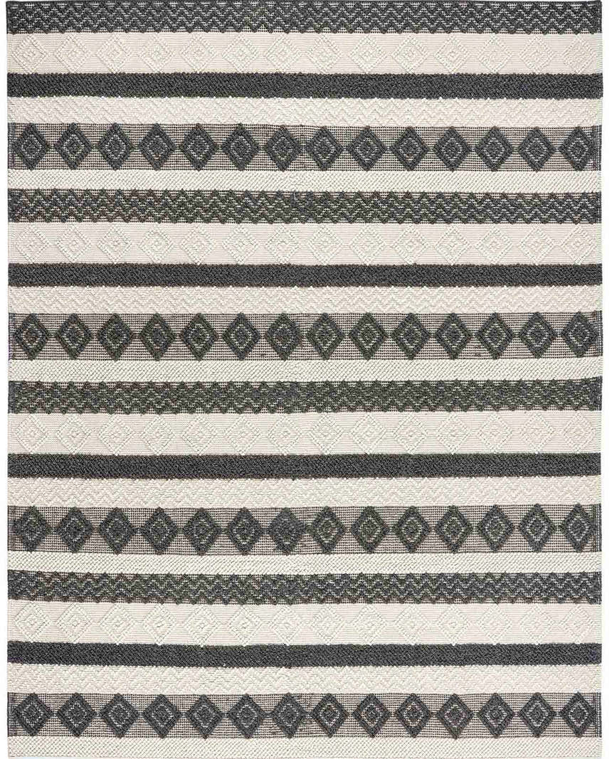 Sample Whittington Black&White Wool Rug - Clearance