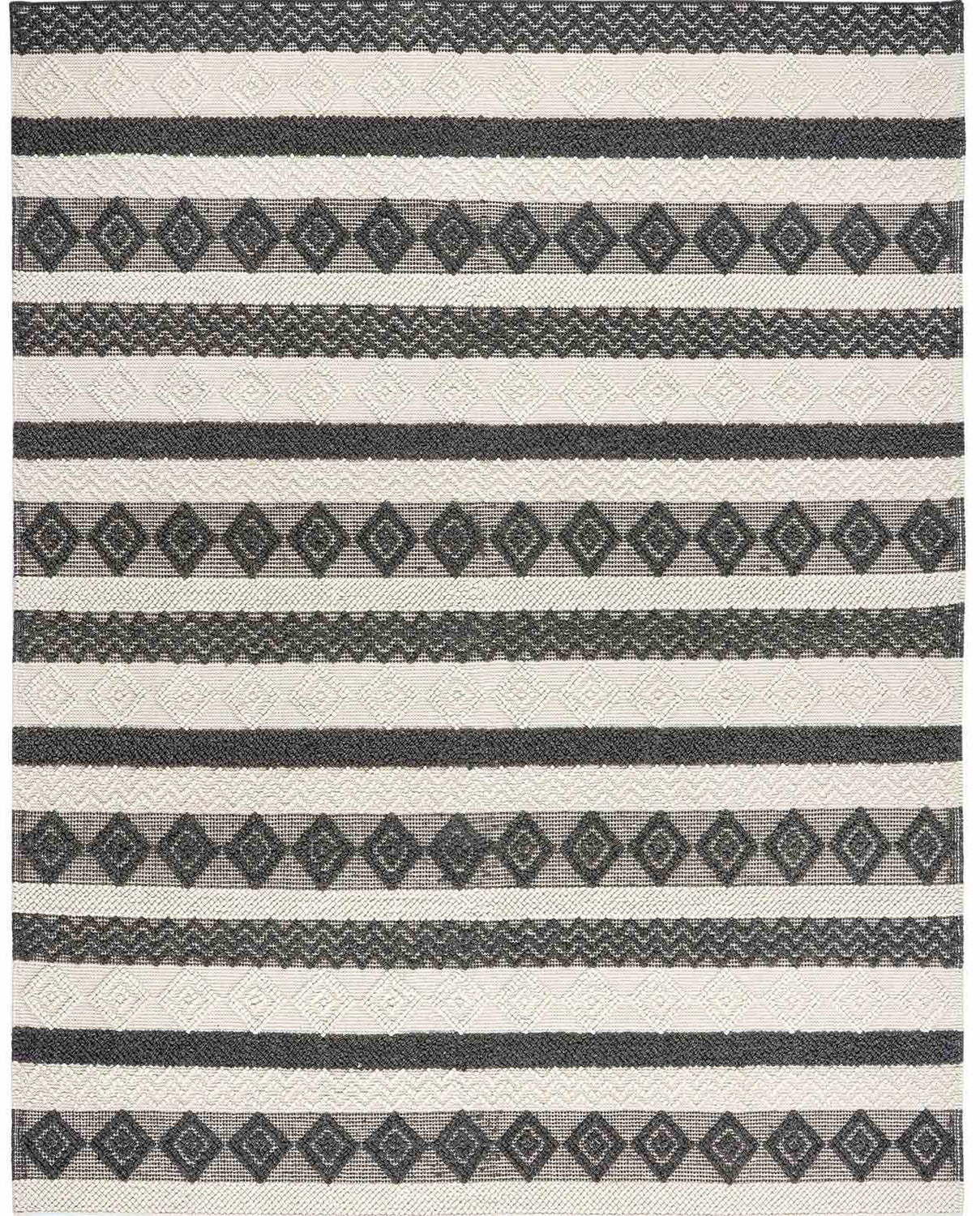 Sample Whittington Black&White Wool Rug - Clearance
