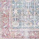 Sample Rust Catadupa Distressed Washable Area Rug - Clearance