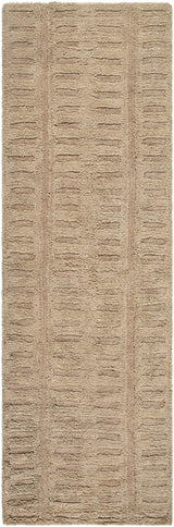 Washable Handmade Wool Rug - Brown