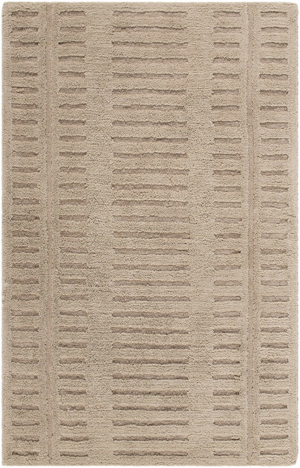 Revival Tan Washable Wool Rug