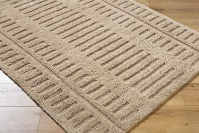 Revival Brown Washable Wool Rug