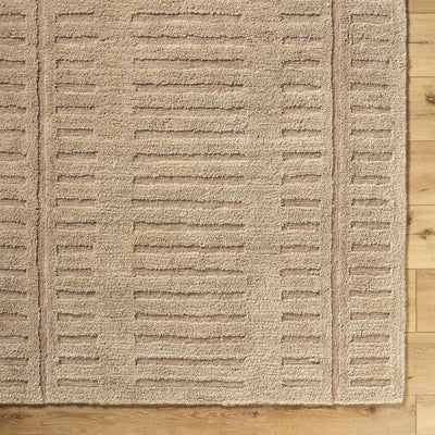 Revival Brown Washable Wool Rug