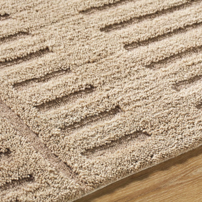 Revival Brown Washable Wool Rug