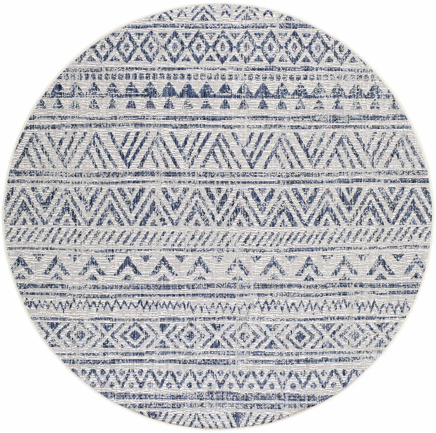 Madras Navy All Over Performance Rug