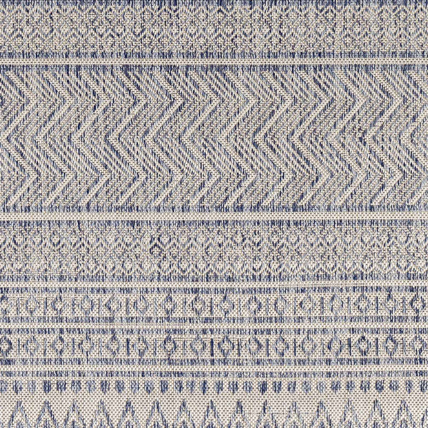 Sample Madras Navy All Over Performance Rug