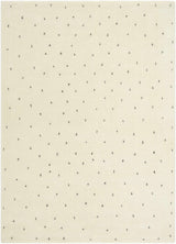 Cirila Dotted Ivory Washable Wool Rug