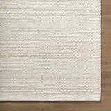 Made to Order Custom Size Clayne Beige Premium Wool Area Rug