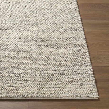 Made to Order Custom Size Clayne Beige & Charcoal Premium Wool Area Rug