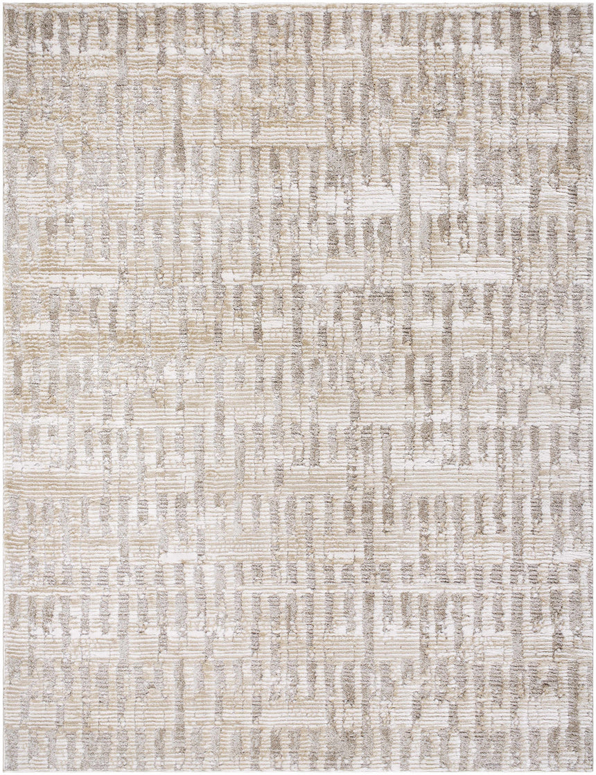 Chelle Beige Shag Area Rug - Clearance