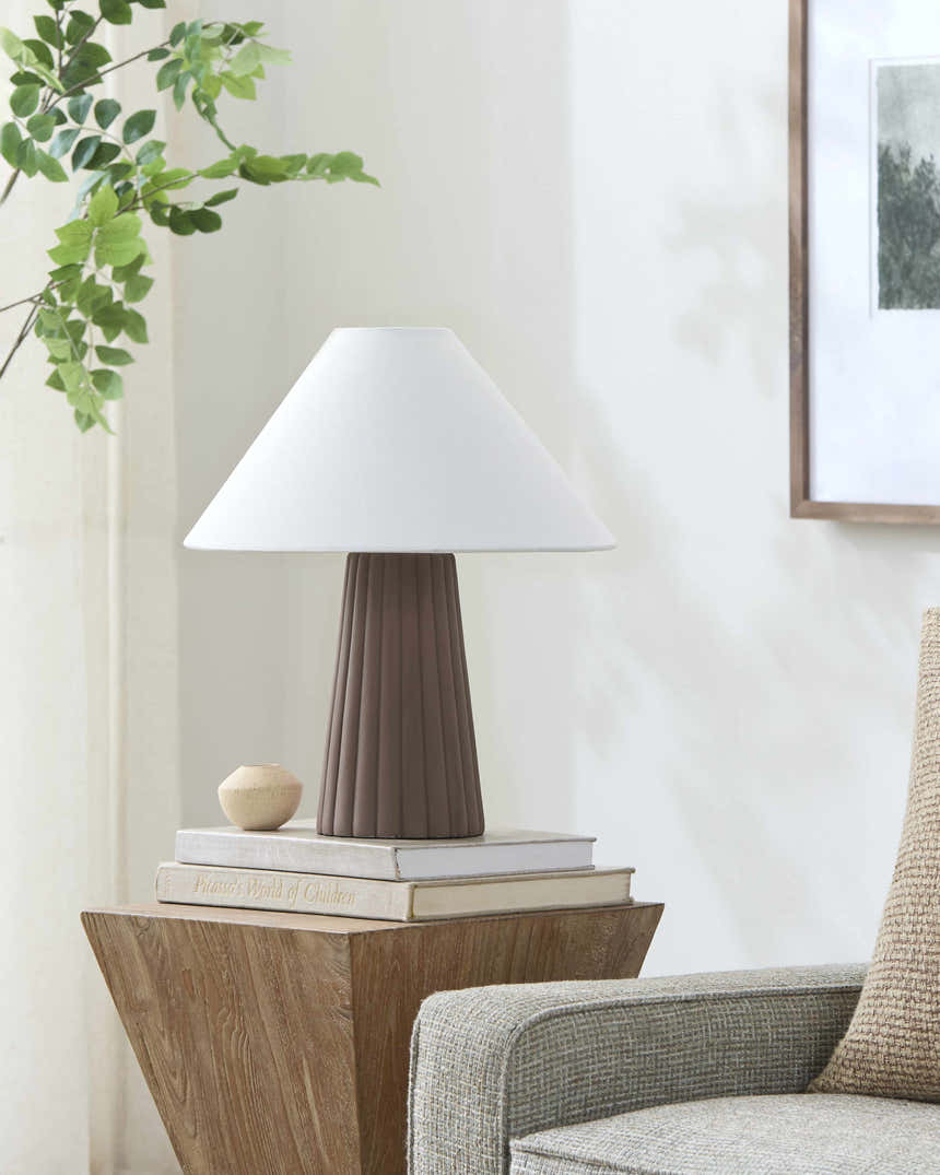 Alfonsine Dark Red Table Lamp