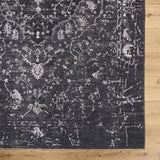 Corina Black Area Rug