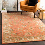Made to Order Custom Size Cherryfield Hand Tufted Burnt Orange 1124 Area Rug