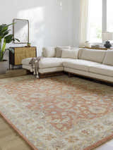 Made to Order Custom Size Cherryfield Hand Tufted Burnt Orange 1124 Area Rug