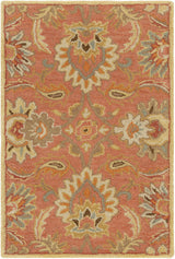 Made to Order Custom Size Chesterton Hand Tufted Orange 1112 Area Rug