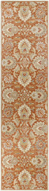 Made to Order Custom Size Chesterton Hand Tufted Orange 1112 Area Rug