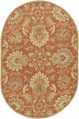 Made to Order Custom Size Chesterton Hand Tufted Orange 1112 Area Rug