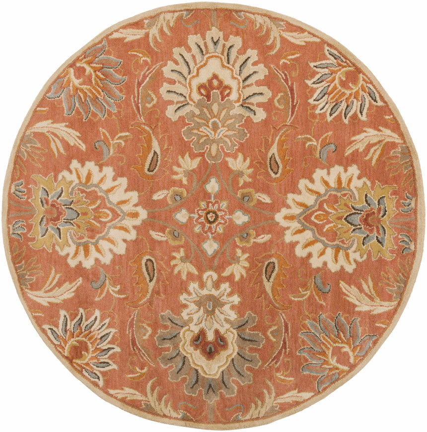 Made to Order Custom Size Chesterton Hand Tufted Orange 1112 Area Rug