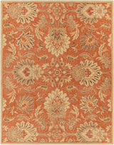 Made to Order Custom Size Chesterton Hand Tufted Orange 1112 Area Rug
