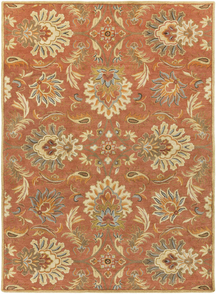 Made to Order Custom Size Chesterton Hand Tufted Orange 1112 Area Rug