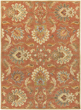 Made to Order Custom Size Chesterton Hand Tufted Orange 1112 Area Rug