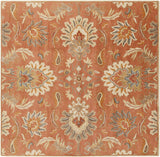 Made to Order Custom Size Chesterton Hand Tufted Orange 1112 Area Rug