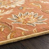 Made to Order Custom Size Chesterton Hand Tufted Orange 1112 Area Rug