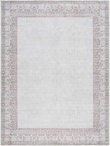 Rainier Cottage Border Brown Washable Rug | Our PNW Home X Livabliss