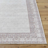 Rainier Cottage Border Brown Washable Rug | Our PNW Home X Livabliss