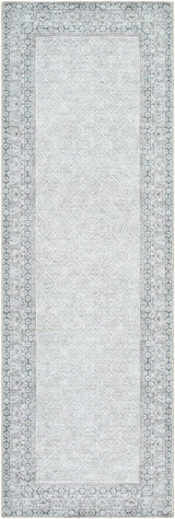 Rainier Cottage Border Gray Washable Rug | Our PNW Home X Livabliss