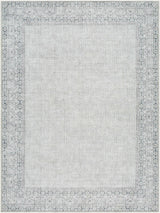 Rainier Cottage Border Gray Washable Rug | Our PNW Home X Livabliss