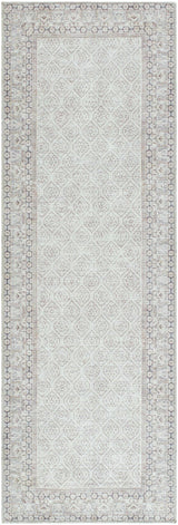 Rainier Cottage Border Beige Washable Rug | Our PNW Home X Livabliss