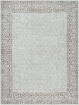 Rainier Cottage Border Beige Washable Rug | Our PNW Home X Livabliss