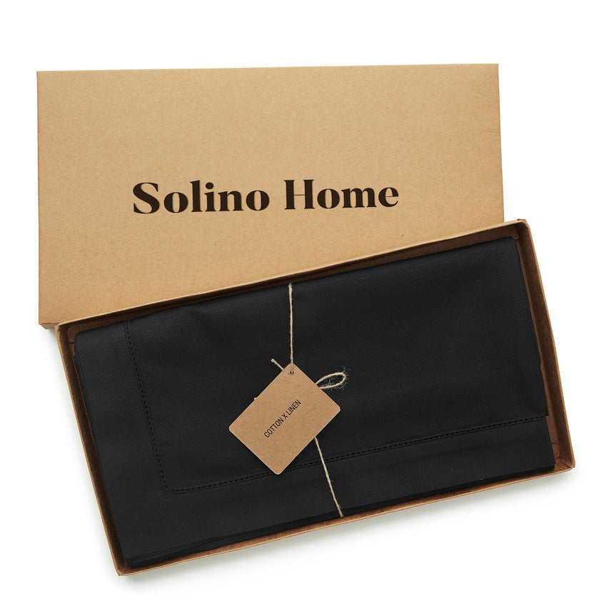 Cotton Linen Hemstitch Tablecloth