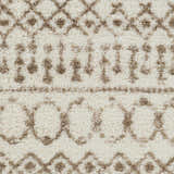 Sample Monarch Cream&Tan Trellis Plush Rug