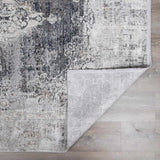 Calion Luxury Faux Silk Rug with Fringes