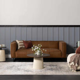 Calion Luxury Faux Silk Rug with Fringes