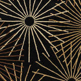 Sample Clover Black Modern Wool Rug