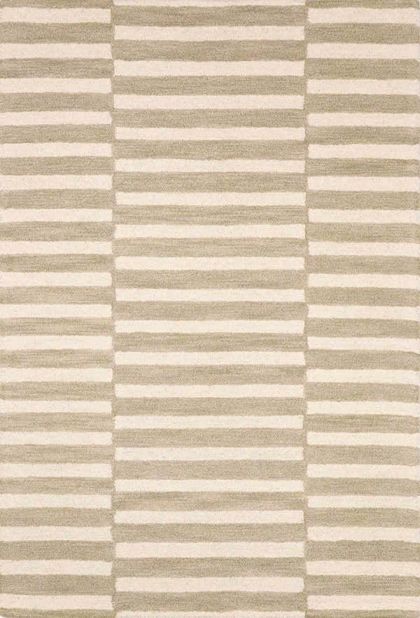 Sample Idaho Broken-Striped Beige Area Rug