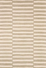 Idaho Broken-Striped Beige Area Rug | Our PNW Home X Livabliss