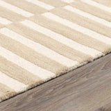 Idaho Broken-Striped Beige Area Rug | Our PNW Home X Livabliss